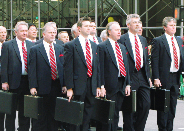 img - suits marching