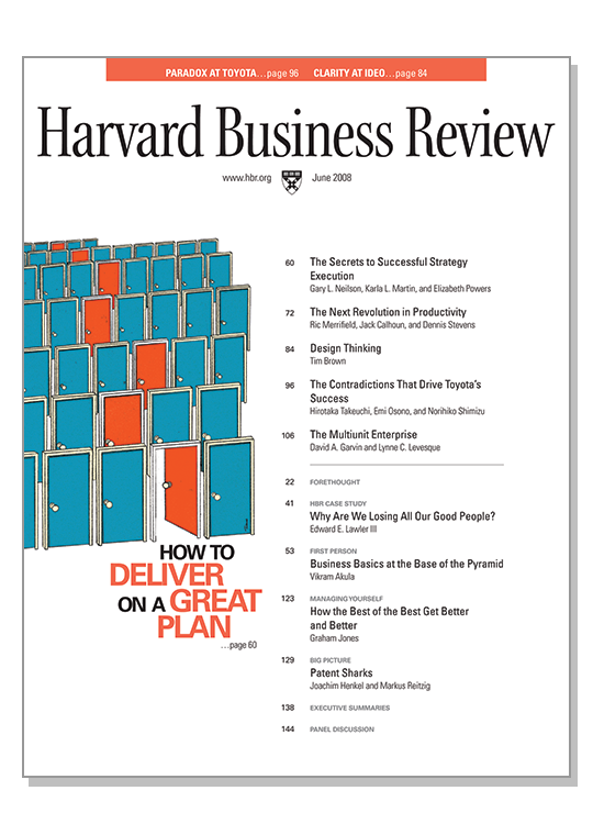 img - Design Thinking cover Harvard Business Review HBR