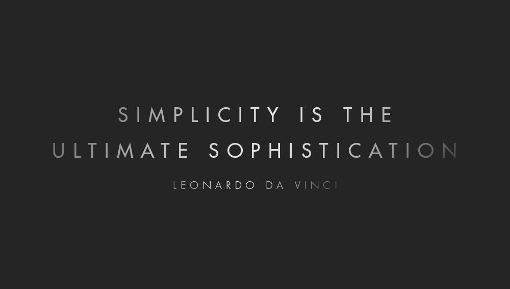 quote - leonardo da vinci simplicity is the utlimate sophistication