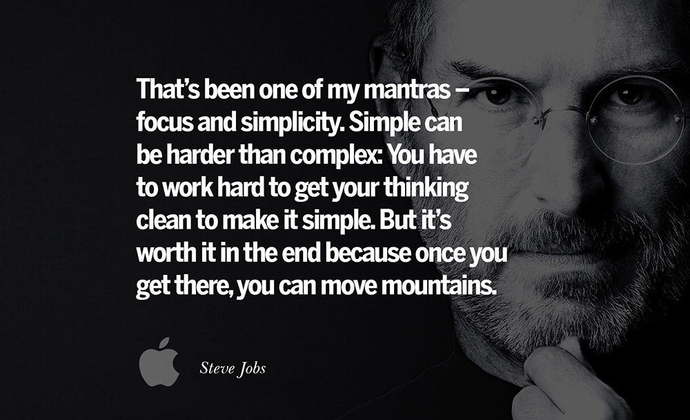 quote - steve jobs on simplicity and focus